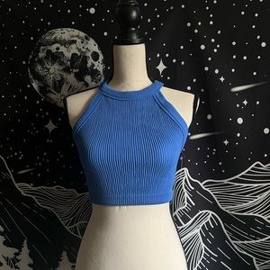 AE Ribbed Cropped Racerback Tank